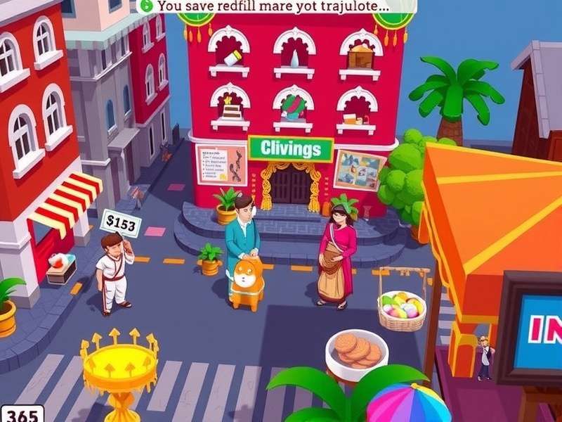 Pixel Town Money Magnate Indian festival event